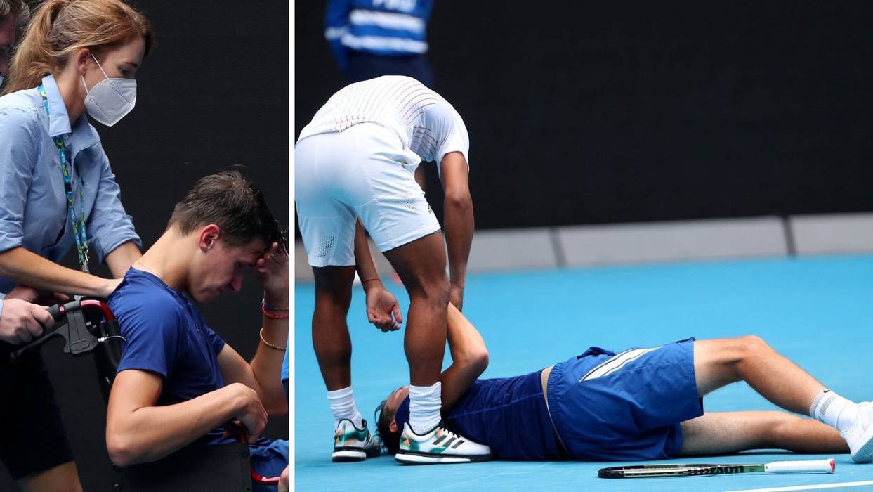 Read more about the article Šokantno! Mladi tenisač kolabirao u finalu AO, liječnici ga iznijeli s terena