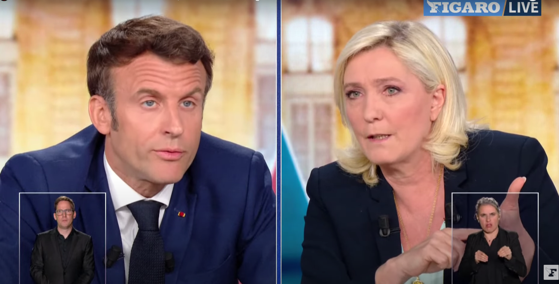 Read more about the article Jučerašnja debata Macron-Le Pen trajala je oko dva i pol sata