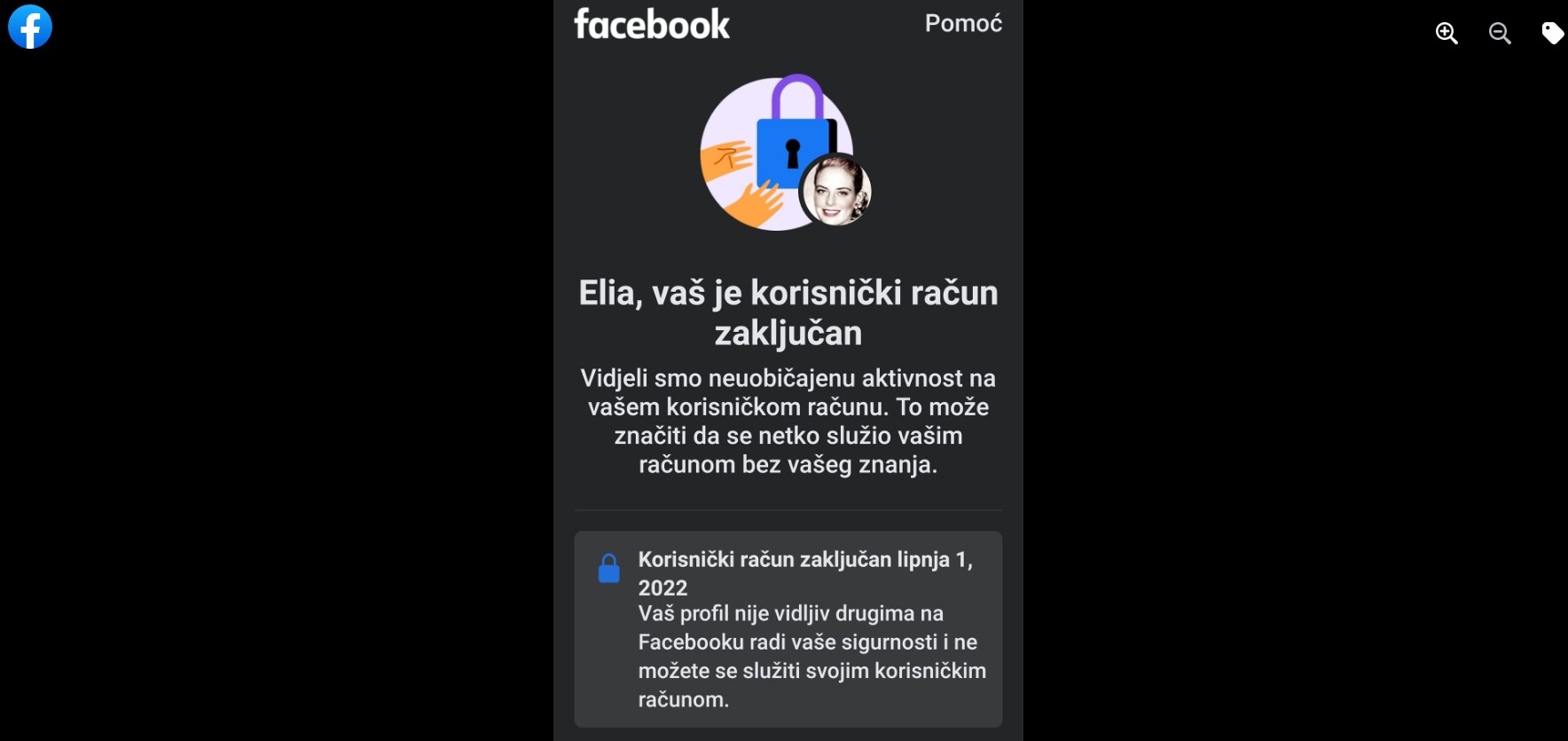 Read more about the article Elia Pekica Pagon – Facebook cenzori nas i dalje na sve moguće načine pokušavaju uništiti