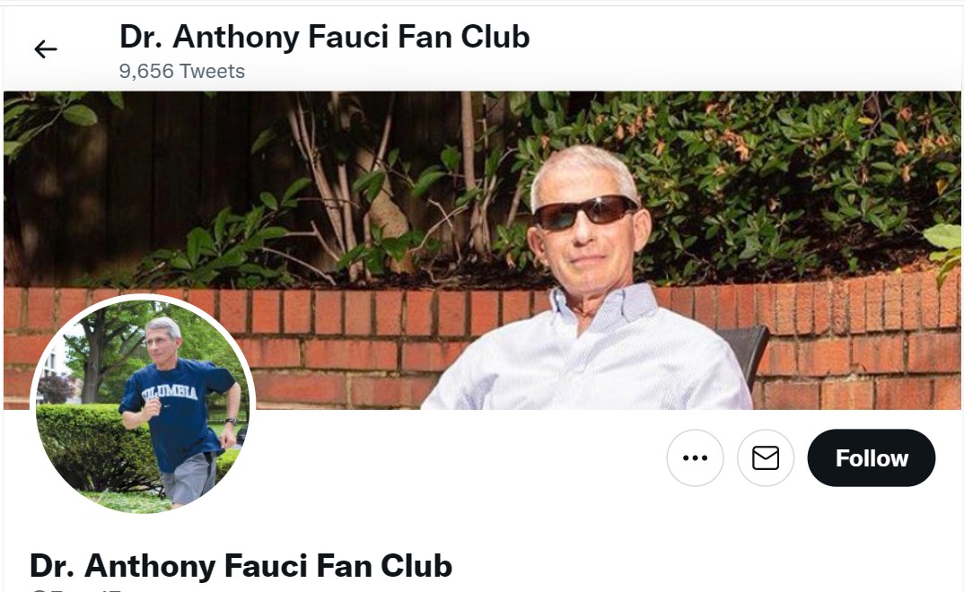 Read more about the article Klub obožavatelja Dr. Anthonyja Faucija