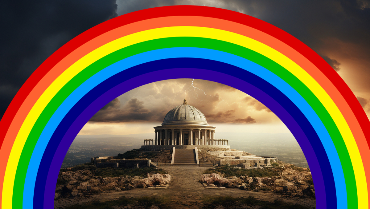 Read more about the article Čudne slučajnosti: LGBTQ duga je ujedno i logo cionističke sekte koji označava posljednja vremena